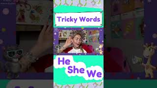 Phonics  Tricky Words He She We shorts [upl. by Ardnait]