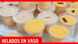 Helados cremosos para negocio Helado cremoso casero en vaso [upl. by Cindie98]