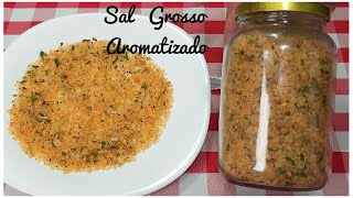 SAL GROSSO AROMATIZADO PARA CHURRASCO como fazer  ELIETE CASTANHO [upl. by Kcarb]