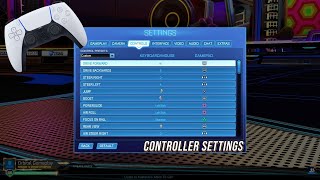 Rocket League The BEST CONTROLLER SETTINGS 2021 Pro Bindings  Controls [upl. by Reffinej]