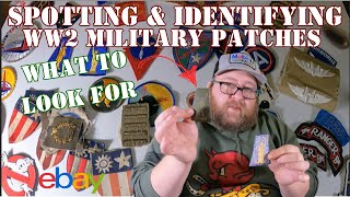 How to spot and identify authentic WW2 US military patches to resellcollect on eBay [upl. by Drisko341]