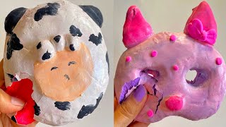 Plaster Clay Cracking amp Slime ASMR Video 1027 [upl. by Aerdnas]