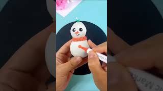 Fazer boneco de neve bonecodeneve diy artefacil fy artnatalina christmasart fyp [upl. by Erdnassac]