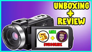 Unboxing review Video Camera Camcorder Full HD 1080P 30FPS 24 MP IR Night Vision Vlogging Recorder [upl. by Hameean]