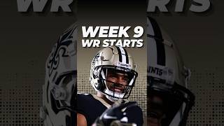 MUST START Wide Receivers in Fantasy Football for Week 9 🫡 [upl. by Jat]