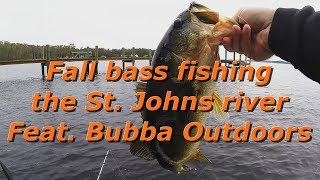 Fall bass fishing on the St Johns river Feat Bubba Outdoors [upl. by Etnoed]