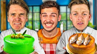 YouTuber Bake Off with the Wrong Ingredients Joe Sugg vs Caspar Lee [upl. by Shugart]