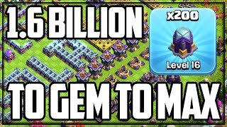 Town Hall 15 GEM TO MAX  Complete in Clash of Clans Part 3 of 3 [upl. by Anilejna807]