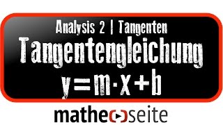 Tangente bestimmen über Tangentensteigung  A1501 [upl. by Oakie]