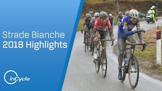 Strade Bianche 2018  Mens Highlights  inCycle [upl. by Alinna752]