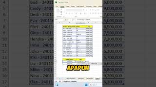 excelspreadsheet belajarexcel spreadsheet microsoft microsoftexcel tipsandtricks excelhack [upl. by Nadean26]