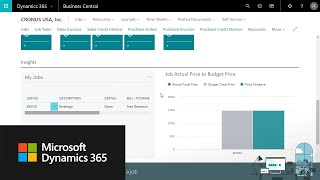 How to create a job in Dynamics 365 Business Central [upl. by Moor]