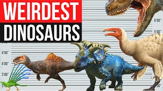 TOP Weirdest Dinosaurs  Size comparison [upl. by Markman]