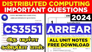 ARREAR‼️CS3551 DISTRIBUTED COMPUTING IMPORTANT QUESTION TAMIL 💥 DC IMPORTANT QUESTION TAMIL [upl. by Eneladgam649]