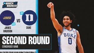 Duke vs James Madison  Second Round NCAA tournament extended highlights [upl. by Azaria856]