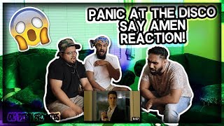 Panic At The Disco Say Amen Saturday Night OFFICIAL VIDEO REACTION [upl. by Buote]