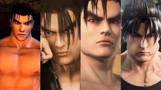 Jin Kazama amp Devil Jin All Ending Tekken 3  8 amp Tag Tournaments 4K [upl. by Ikcim]