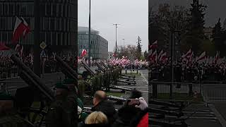 Warszawa 🇵🇱 Polska November 11 Independence Day Polish National Anthem Shorts [upl. by Nilson]