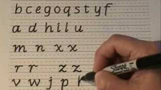 Italics Handwriting for ChildrenPart 2A Cursive [upl. by Eltsirk]