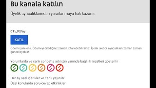 Youtube Katıl Butonu Nedir Nasıl Aktif Edilir [upl. by Atikkin]