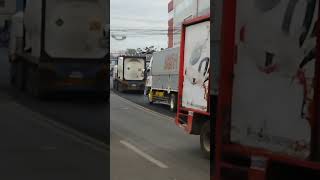 Slow down slippery road thehighway truck carviralvideo shorts [upl. by Akim]