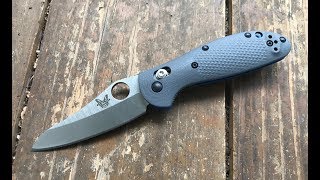 The Benchmade Mini Griptilian 5551 Pocketknife The Full Nick Shabazz Review [upl. by Nniroc]