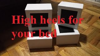 Bed Risers Cheap and Easy DIY [upl. by Anelaj]