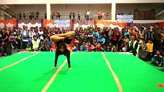 yogawithsubbu Artistic Solo performance by Gujarat player Pooja Patel miss World yogini [upl. by Evelyn]