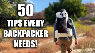 50 Tips Every Beginner Backpacker Needs To Know [upl. by Otrebile]