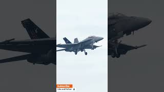 F18 Rhinos Epic Dirty Pass Thrills shorts Airshow [upl. by Aynwat104]