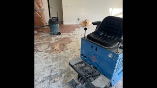 American Floor Scraping is live Hardwood removal and scraping of glue [upl. by Eiramlatsyrk]