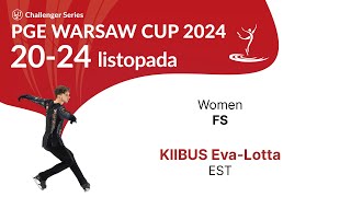 17 Eva Lotta KIIBUS EST W FS PGE Warsaw Cup 2024 [upl. by Led]