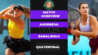 WTA LIVE ARYNA SABALENKA VS MIRRA ANDREEVA WTA ROLAND GARROS OPEN 2024 TENNIS PREVIEW STREAM [upl. by Evangelia478]