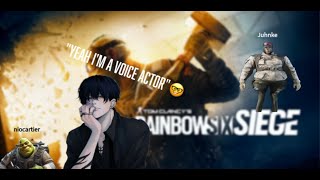 WE PLAYED WITH A CRINGEY VOICE ACTOR R6 Funny Moments [upl. by Hareemas]