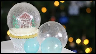 Edible Gelatin Bubbles Spheres Globes or Domes  Snow Globe Cake [upl. by Sternberg]