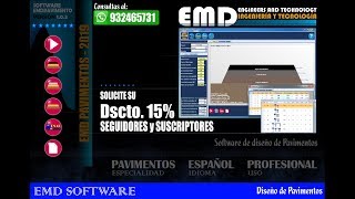 EMD Pavimentos 2019  Software de Diseño de Pavimentos [upl. by Felike]