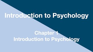 Introduction to Psychology  Chapter 1  Introduction to Psychology [upl. by Hanah520]