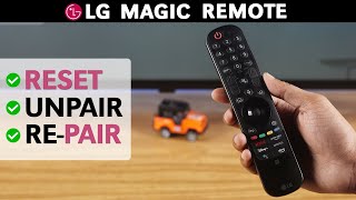 LG Smart 4k TV How to Unpair Pair and Reset LG Magic Remote Nanocell [upl. by Ennaehr]