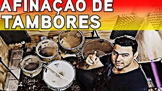 Como afinar os tambores da bateria [upl. by Elleiand]