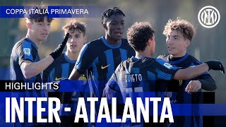 ON TO THE QUARTERFINALS ✈️  INTER 31 ATALANTA  U19 HIGHLIGHTS  PRIMAVERA TIMCUP 2324 ⚽⚫🔵 [upl. by Ellecram651]