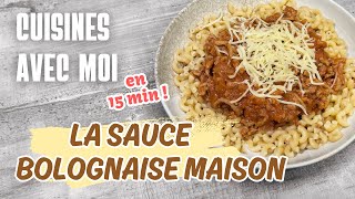 CUISINE AVEC MOI UNE RECETTE SAINE ET RAPIDE LA SAUCE BOLOGNAISE MAISON [upl. by Wye]