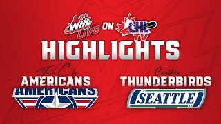 TriCity Americans at Seattle Thunderbirds 108  WHL Highlights 202425 [upl. by Aihsar845]