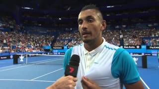 Nick Kyrgios oncourt interview RR [upl. by Boniface]