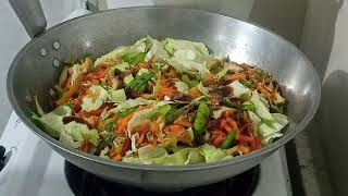 COOKING PANCIT BIHON SIMPLE MERYENDA 😋trending food cooking [upl. by Grenier]