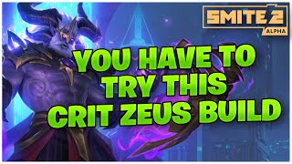 YOU HAVE TO TRY THIS CRIT ZEUS BUILD SMITE 2 [upl. by Hluchy]