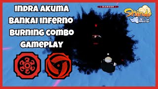 Indra Akuma amp Bankai Inferno  INFINITY BURNING  Shindo Life Competitive Gameplay 17 [upl. by Inuat214]