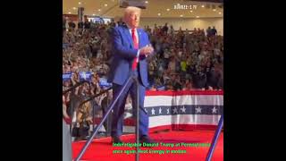 Indefatigable Donald Trump at Pennsylvania once again Real Energy in motion [upl. by Nahsaj]