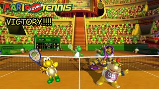 Mario Power Tennis Ace Challenge Rematch With LGG97 VS Bowser amp Yoshi Round 6 [upl. by Arrakat854]