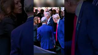 Trump amp Harris shake hands during 911 memorial service川普和哈里斯在 911 追悼會上握手 [upl. by Underwood]