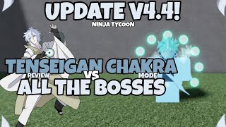 ninja tycoon tenseigan chakra mode review toneri tenseigan chakra update v44 roblox 🌌✨ [upl. by Haneekas]